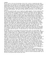 Eseja 'An Essay about Ethics of Cloning', 1.