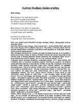 Eseja 'Austras Skujiņas dzejoļa "Mans draugs" analīze', 1.