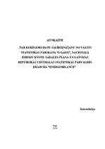 Prakses atskaite 'Atskaite par kurināmo datu salīdzināšanu no valsts statistikas pārskata "2-Gaiss', 1.