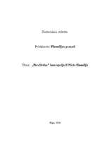 Referāts '"Pārcilvēka" koncepcija F.Nīčes filosofijā', 1.
