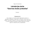 Paraugs 'Laboratorijas darbs. Gaismas diodes pretestība', 1.