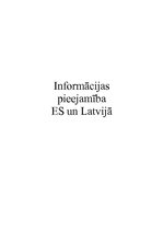 Referāts 'Informācijas pieejamība Eiropas Savienībā un Latvijā', 1.