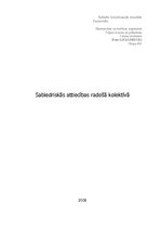 Referāts 'Sabiedriskās attiecības radošā kolektīvā', 1.
