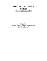 Referāts 'Kvalitātes menedžments. ISO standarts', 1.