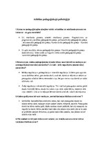Paraugs 'Atbildes pedagoģiskajā psiholoģijā', 1.