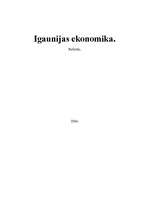 Referāts 'Igaunijas ekonomika', 1.