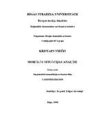 Konspekts 'Morālās situācijas analīze', 1.