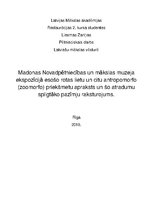 Referāts 'Madonas Novadpētniecības un mākslas muzeja ekspozīcijā esošo rotas lietu un citu', 1.
