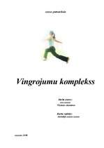 Referāts 'Vingrojumu komplekss', 1.