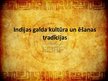 Prezentācija 'Indijas galda kultūra un ēšanas tradīcijas', 1.