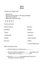 Konspekts 'Tests "Roma"', 1.