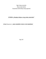 Eseja 'Europeanness - jaunas nacionalitātes rašanās vai esošo stiprināšana', 1.