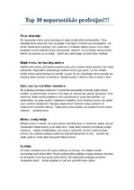 Konspekts 'Top profesijas', 3.