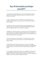Konspekts 'Top profesijas', 5.