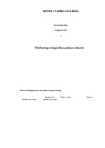 Prakses atskaite 'Mārketinga prakses atskaite', 1.