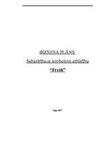 Biznesa plāns 'Biznesa plāns SIA "Fresh"', 1.
