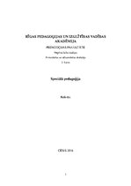 Referāts 'Speciālā pedagoģija - autisms', 1.