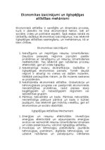 Eseja 'Ekonomikas izaicinājumi un ilgtspējīgas attīstības mehānismi', 1.