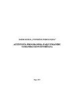 Konspekts 'Attīstošā programma uzmanības koncentrēšanas attīstīšanai', 1.