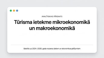 Prezentācija 'Tūrisma ietekme mikroekonomikā un makroekonomikā', 1.