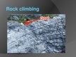 Prezentācija 'Rock climbing', 1.