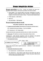 Konspekts 'Eiropas integrācijas vēsture', 1.