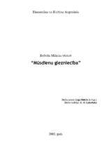 Referāts 'Mūsdienu glezniecība', 1.