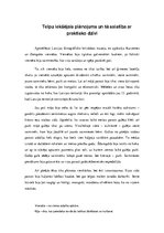 Eseja 'Telpu iekšējais plānojums un tā saistība ar praktisko dzīvi', 1.