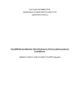 Konspekts 'Tālizpētes materiālu izmantošana Latvijas ģeoloģiskajā kartēšanā', 1.