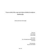 Referāts 'Vasaras miežu elites augu novērtējums dažādās krustojumu kombinācijās', 1.