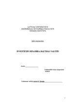 Diplomdarbs 'Investīciju dinamika Baltijas valstīs', 71.