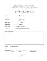 Konspekts 'Ответы на контрольные задачи по финансам', 1.