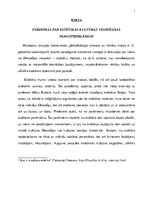 Eseja 'Pārdomas par estētikas kultūras veidošanas pamatproblēmām', 1.