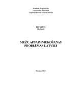 Referāts 'Mežu apsaimniekošanas problēmas Latvijā', 1.