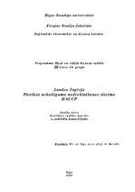 Konspekts 'Pārtikas nekaitīguma nodrošināšanas sistēma HACCP', 1.