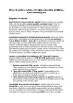 Konspekts 'Minojiešu vēsture, kultūra, mitoloģija, sabiedrība un kultūras mantojums', 1.