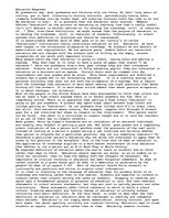 Eseja 'Education', 1.