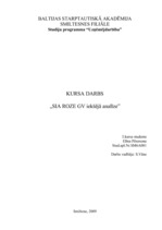 Referāts 'SIA "Roze GV" iekšējā analīze', 1.