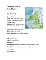 Referāts 'Introduction with United Kingdom', 3.