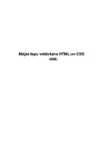 Referāts 'Mājas lapu veidošana HTML un CSS vidē', 1.