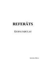 Konspekts 'Ēzopa fabulas', 1.