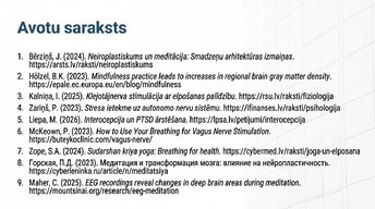 Prezentācija 'Kā meditācija un relaksācijas tehnikas uzlabo smadzeņu darbību', 15.