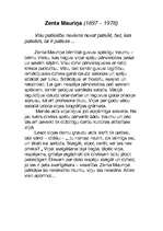 Eseja 'Zenta Mauriņa (biogrāfija)', 1.
