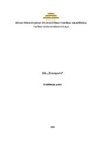 Prakses atskaite 'Kvalifikācijas prakse kurjerkompānijā SIA "Transports"', 1.