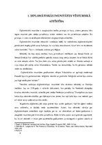 Referāts 'Diplomātiskā imunitāte', 4.