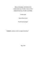 Konspekts 'Ikdienas rituāli un maģiskā domāšana', 1.