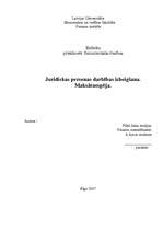 Referāts 'Juridiskas personas darbības izbeigšana. Maksātnespēja', 1.