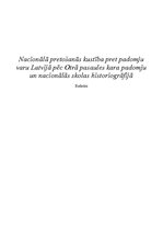 Referāts 'Nacionālā pretošanās kustība Latvijā pēc Otrā pasaules kara padomju un nacionālā', 1.