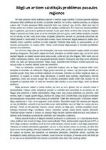 Eseja 'Bēgļi un ar tiem saistītajās problēmas pasaules reģionos', 1.