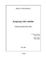 Referāts 'Ķengaraga vides attīstība', 1.